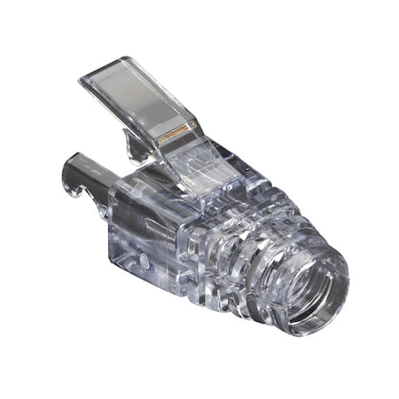 Black Box Ez-Rj45 Cat5E Strain-Relief Boot, 25-Pack, Clear C5EEZ-BOOT-CL